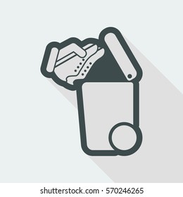 Separate waste collection icon