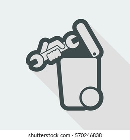 Separate waste collection icon