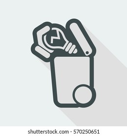 Separate waste collection icon