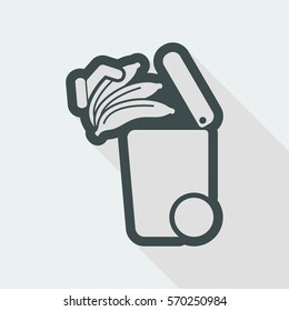 Separate waste collection icon