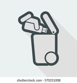 Separate waste collection icon