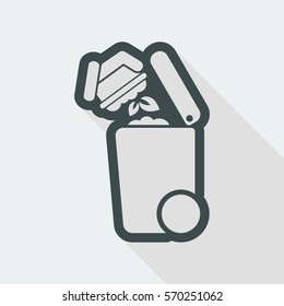 Separate waste collection icon