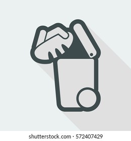 Separate waste collection icon