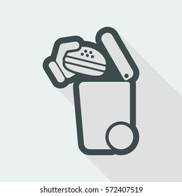 Separate waste collection icon