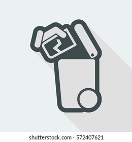 Separate waste collection icon