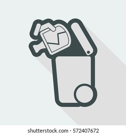 Separate waste collection icon