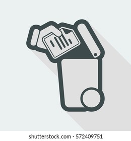 Separate waste collection icon