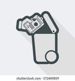 Separate waste collection icon
