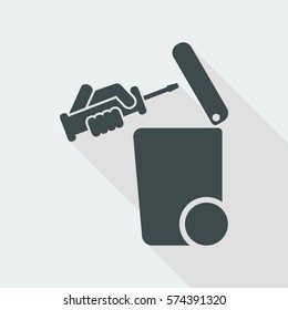 Separate waste collection icon