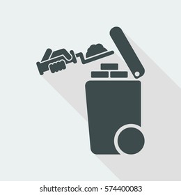Separate waste collection icon