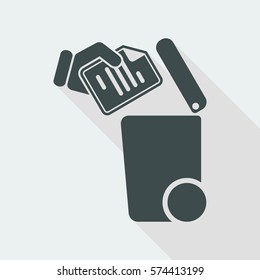 Separate waste collection icon