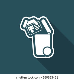 Separate waste collection icon