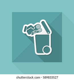 Separate waste collection icon
