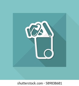 Separate waste collection icon