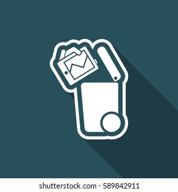 Separate waste collection icon