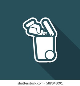 Separate waste collection icon