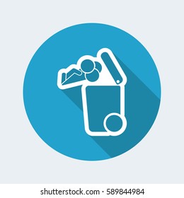 Separate waste collection icon