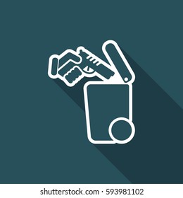Separate waste collection icon