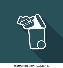 Separate waste collection icon