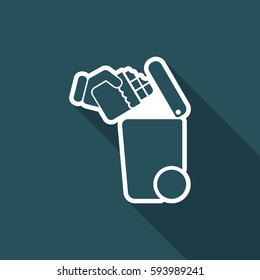 Separate waste collection icon
