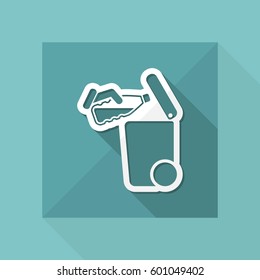 Separate waste collection icon