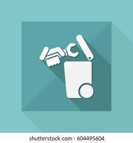 Separate waste collection icon