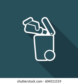 Separate waste collection icon