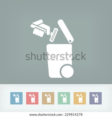 Separate waste collection icon