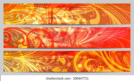 Separated Eps10 banner or header