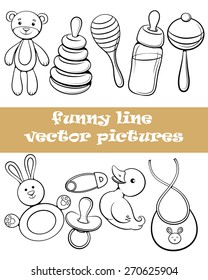 separated funny line black and white pictures