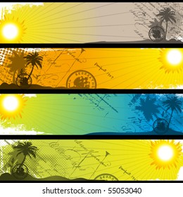 Separated Tropical Banners