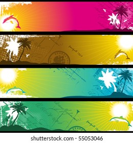 Separated Tropical Banners