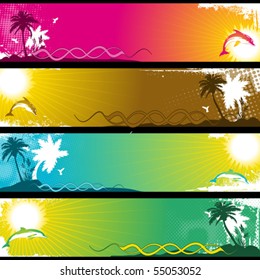 Separated Tropical Banners