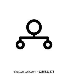 separation icon, divide icon