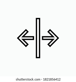 Separation Icon. Divide Symbol - Vector.
