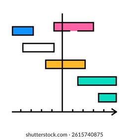 separation of tasks line icon vector. separation of tasks sign. isolated symbol illustration