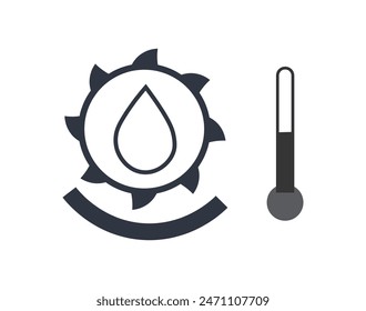 Separator drive oil temperature symbol