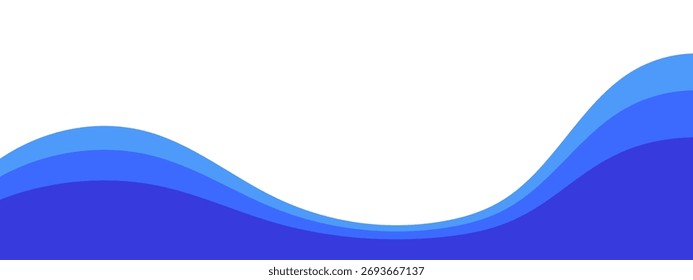 Pie de página del separador, forma moderna del divisor en capas para la parte inferior de la página del Sitio web