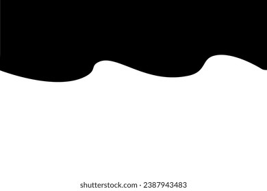 Separator header for App Website, Banners or Posters. Abstract Design Element for Top. Template curve lines.