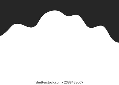 Separator header for App Website, Banners or Posters. Abstract Design Element for Top. Template curve lines.