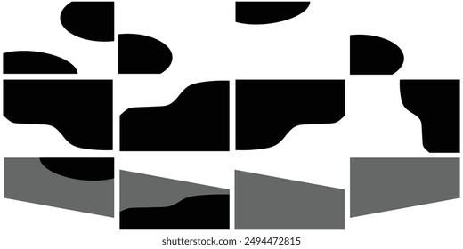 Separator header for app website. Set of separator header for website and app. Different elements of top and bottom for website and app. Different borders for website, banner and app. Eps 10.