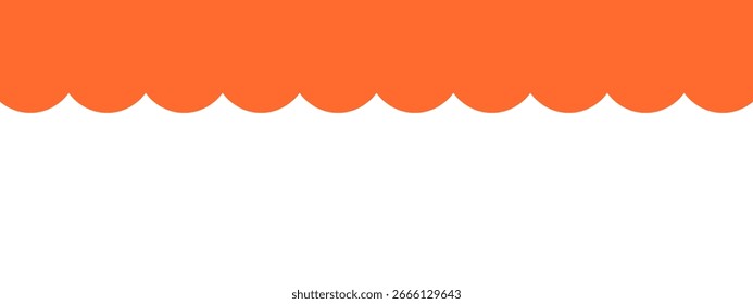 Separador, cabezal, Ilustración vectorial de forma de divisor superior moderna