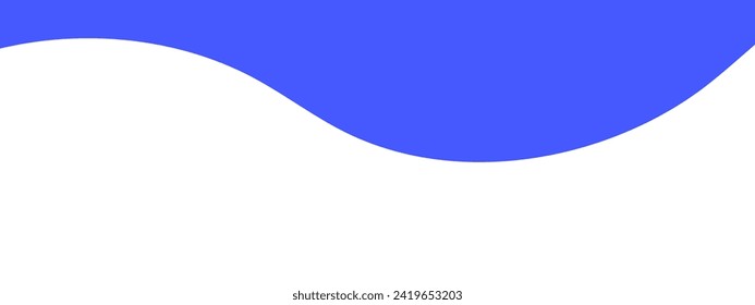 Separator, header, modern wave divider shape vector illustration