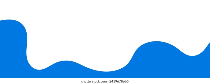 Separador, encabezado, forma moderna de divisor de ondas para la parte inferior del sitio web de la página	