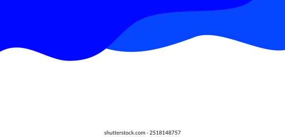 Separador, cabecera, Ilustración vectorial moderna de la forma del divisor de la onda