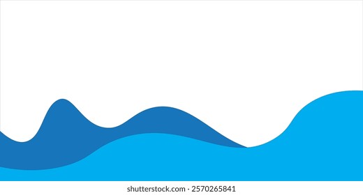 Separator, header, modern wave divider shape vector illustration art