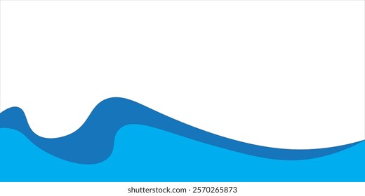 Separator, header, modern wave divider shape vector illustration art