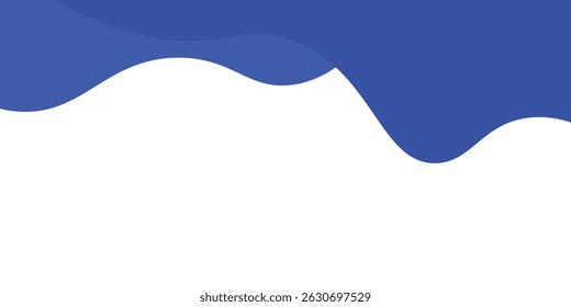 Separator, header, modern wave divider shape vector illustration