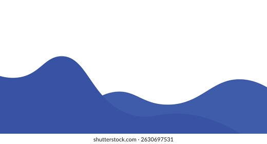 Separator, header, modern wave divider shape vector illustration
