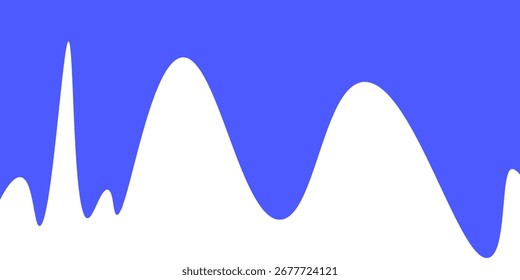 Separador, cabeçalho, ilustração de vetor de forma de divisor de onda moderno